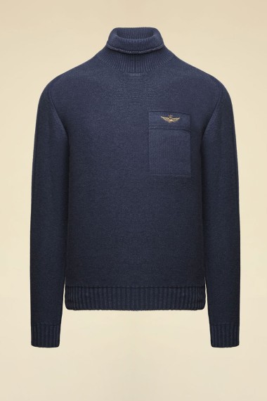 Maglia a collo alto in misto lana - Inverno 2025