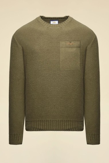 Maglia girocollo misto lana stone washed - Inverno 2025