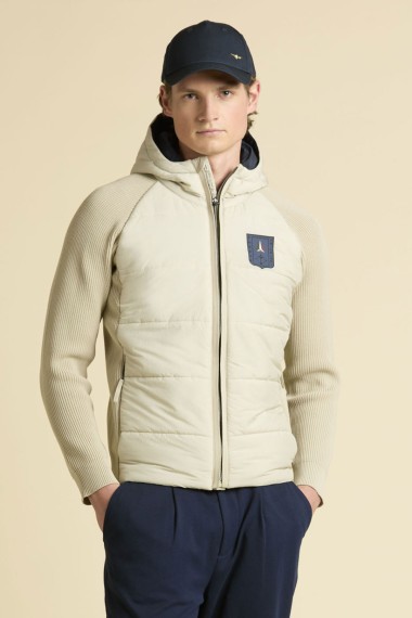 Giacca imbottita in nylon e maglia - Inverno 2025