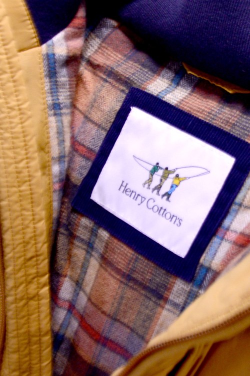 Henry Cotton's - Piumino Bomber Corto - Senape